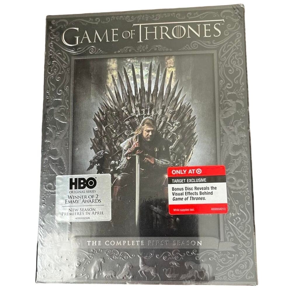 Game of Thrones Complete Season 1 DVD Sealed Target Exclusive Bonus Disc HBO